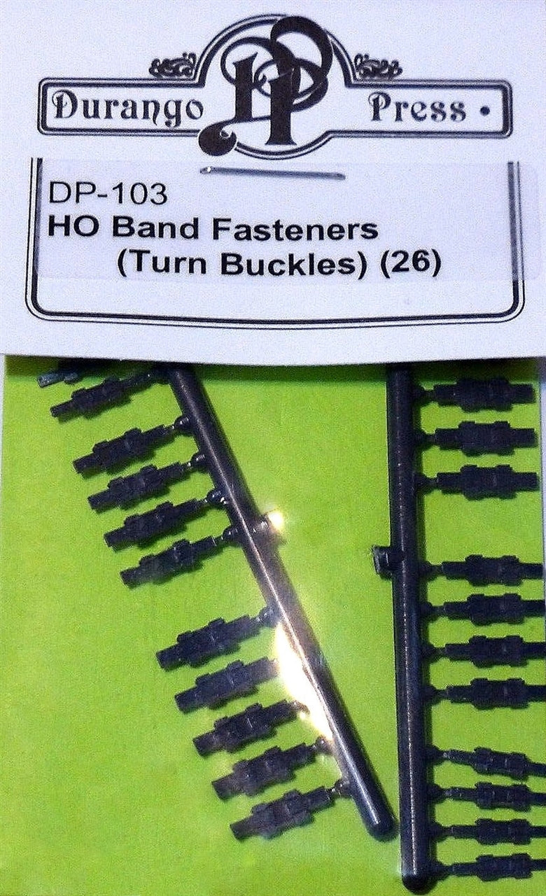 Durango Press H.O. Scale DP-103 Band Fasteners(Turn Buckls)