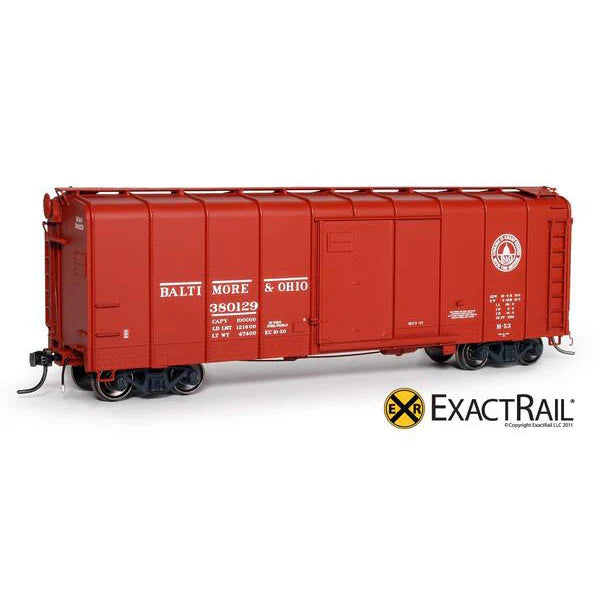 Exact Rail-Platinum Series H.O. Scale EPS-90051-1 Baltimore And Ohio B&O M-53 Wagontop Box Car 380129