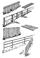 Central Valley Models H.O. Scale Fences & Railings pkg(4)
