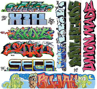 Blair Line H.O. Scale 2260 Graffiti Decals Mega Set -- Set 