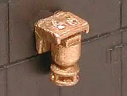 Cal Scale H.O. Scale 190-627 Graham White Electric Bell w/Mounting Bracket -- Lost Wax Brass Casting