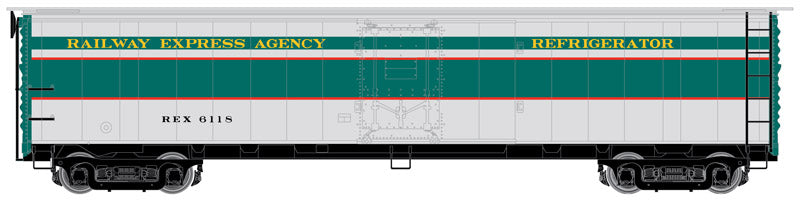 Atlas HO REA Steel Express Reefer REA -REA - 1947 "as delivered" (Dark Green/Aluminum/Red)    6295    20 005 347