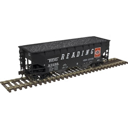 Atlas H.O. Scale 20 005 904 Reading 2-Bay Offset Side Hopper (3 Car Pack)