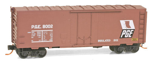 N Scale - Micro-Trains - 074 00 160 - Boxcar, 40 Foot, Steel Plug Door - Pacific Great Eastern - 8002