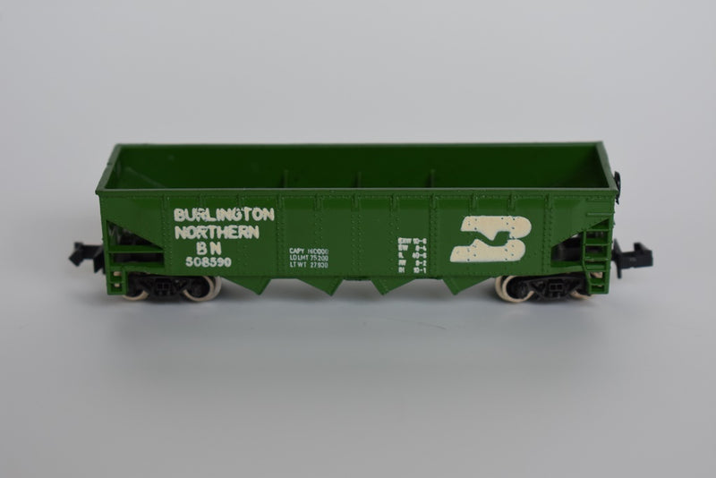 N Scale - Model Power - 3473 - Open Hopper, 4-Bay Steel - Burlington Northern - 508590