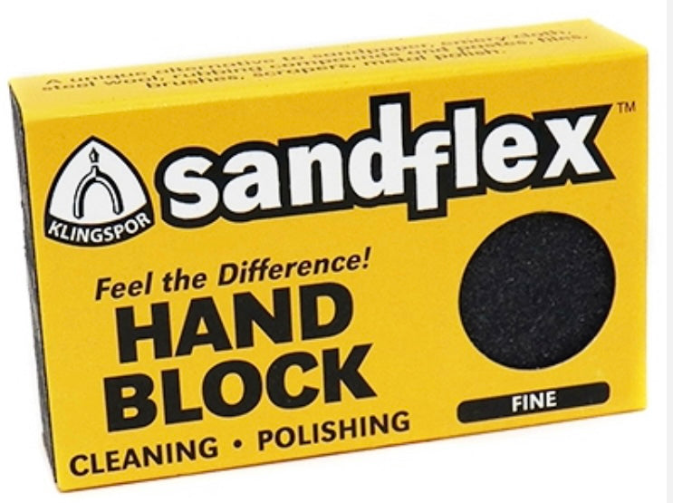 Sandflex 240 Grit Fine, 3x2x3/4" with Sleeve Klingsport Abrasives SF105Fine