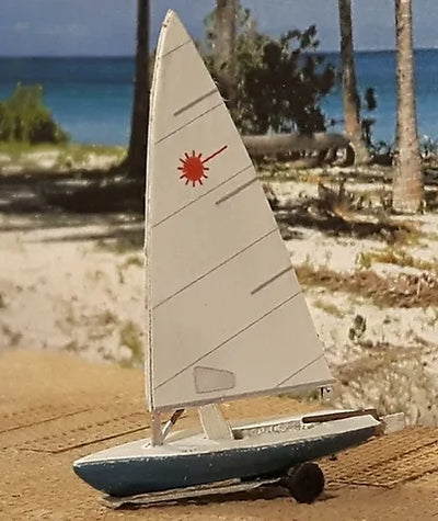 Osborn Model Kits N Scale Laser Dinghy (2) Sailboat Kit 3129