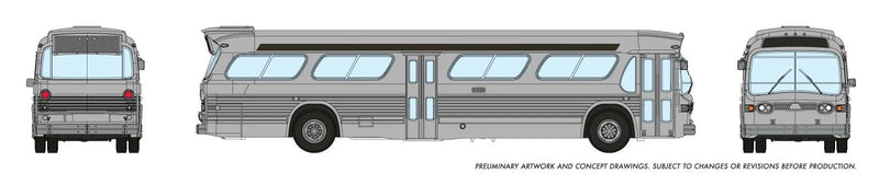 Rapido Trains N Scale New Look Bus 573099 Silver