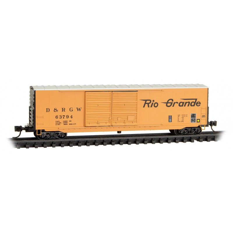 Micro-Trains N Scale Micro-Trains 182 00 112 Boxcar, 50 Foot, Steel, Double Door Rio Grande 63794