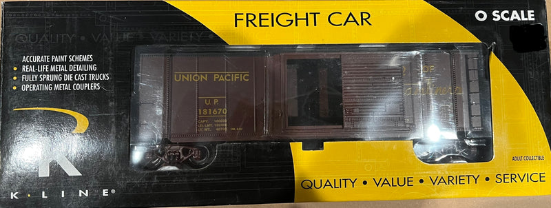 K•Line O Scale Union Pacific BoxCar K761-2115 