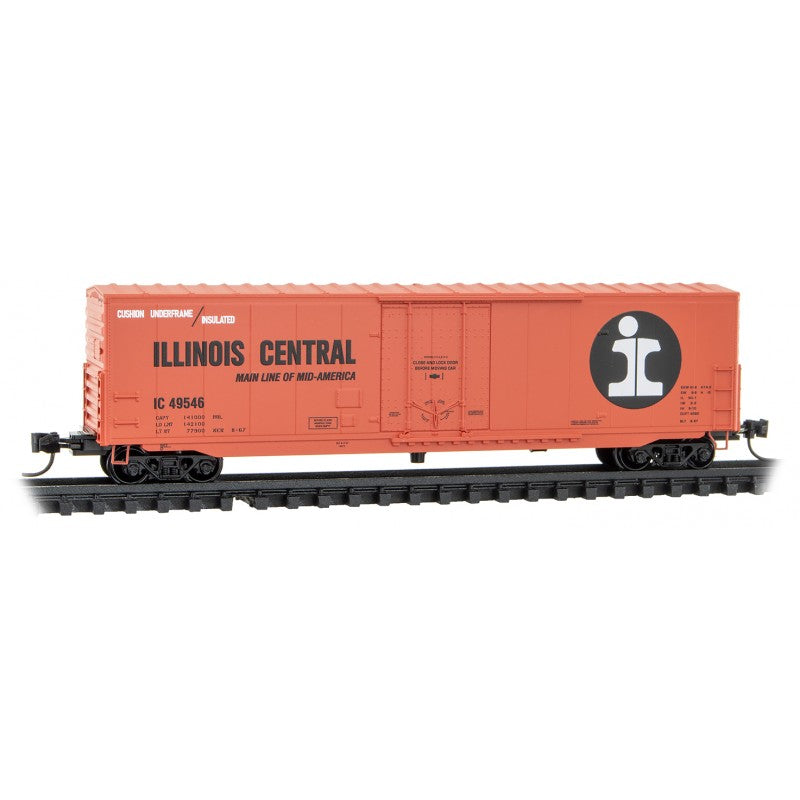 Micro Trains N Scale 50’ Box car Illinois Central RD