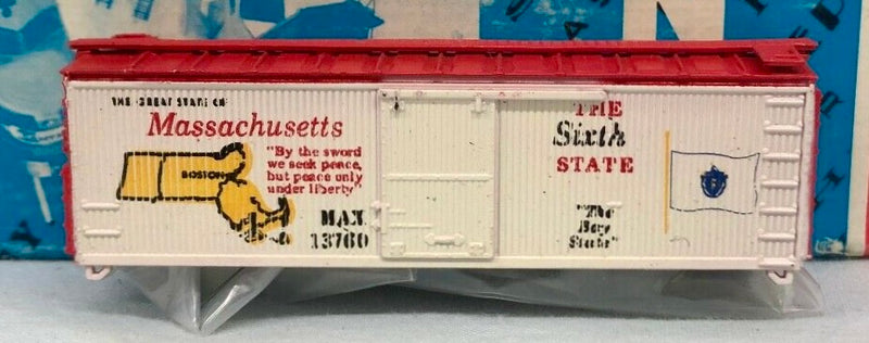N Scale - Con-Cor - 1776F - Boxcar, 40 Foot, USRA Double Sheathed Wood - State Cars - 13760