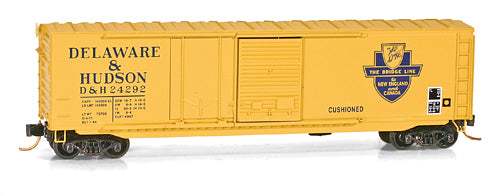 N Scale - Micro-Trains - 076 00 020 - Boxcar, 50 Foot, Steel - Delaware & Hudson - 24292