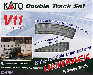N Scale - Kato - 20-870-1 - V11 Double Track Set - Track
