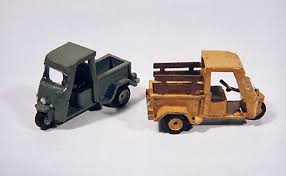 JL Innovative Design H.O. Scale 924 Cushman Truckster (2) Unfinished Cast Vehicles