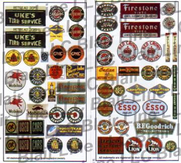 Blair Line O Scale 241 	 Oil/Automotive Signs