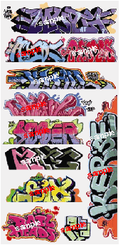 Blair Line Laser-Cut N Scale 1257 Graffiti Decals
