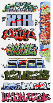Blair Line Laser-Cut N Scale 1260 Graffiti Decals