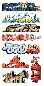 Blair Line Laser-Cut N Scale 1244 Graffiti Decals