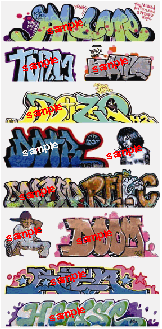 Blair Line Laser-Cut N Scale 1259 Graffiti Decals