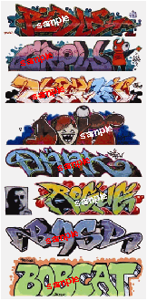 Blair Line Laser-Cut N Scale 1258 Graffiti Decals