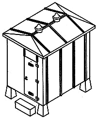 Details West H.O. Scale IS-907 Instrument Shed -- 6 x 8&