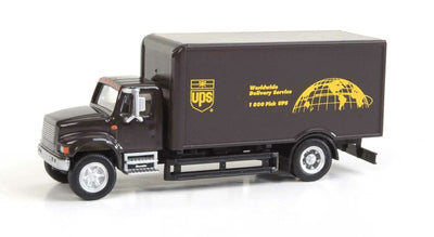 Walthers SceneMasters H.O. Scale  International  4900 Single-Axle Box Van - Assembled -- United Parcel Service   949-11293