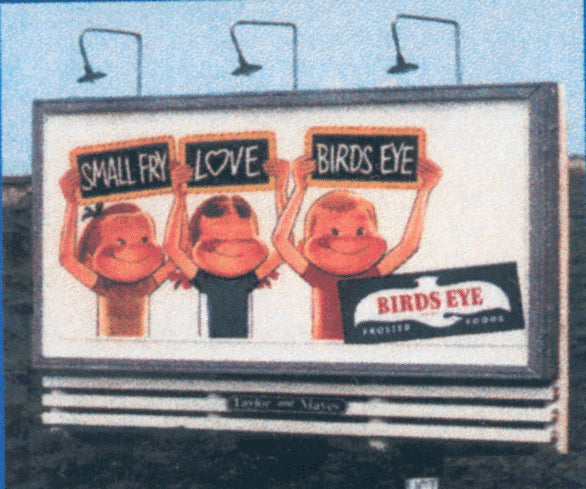 Blair Line N Scale 1433 Laser-Cut Wood Billboards (1 Billboard Frame, Lamp Shades & Two Signs) -- Pole 1950s - Present