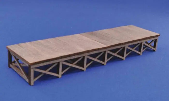 Blair Line H.O. Scale 172 Laser-Cut Wood Kit -- Loading Dock - 5-3/4 x 1-1/2" 14.6 x 3.8cm