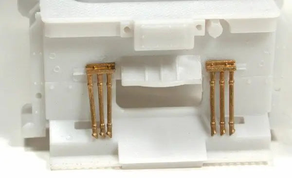 Cal Scale H.O. Scale 190-575 MU Hoses (Unpainted Brass Casting) -- 3-Hose Cluster 2 Pair