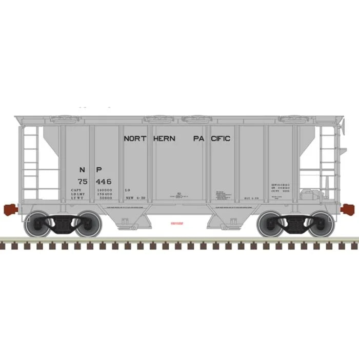 Atlas Trainman H.O. Scale 20 006 566 Northern Pacific PS-2 Covered Hopper 75446
