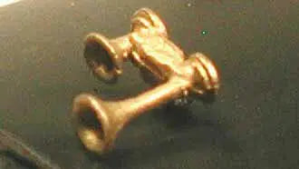 Cal Scale H.O. Scale 190-638 Nathan K2 K13 2-Chime Air Horn -- Lost Wax Brass Casting