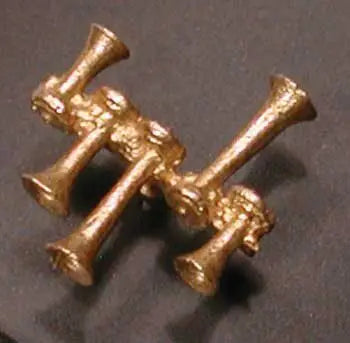 Cal Scale H.O. Scale 190-624 Nathan K5R25 5-Chime Air Horn -- Lost Wax Brass Casting