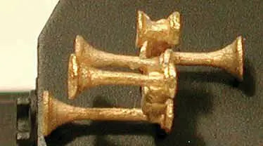 Cal Scale H.O. Scale 190-642 Nathan P5 P0345R1 5-Chime Air Horn -- Lost Wax Brass Casting