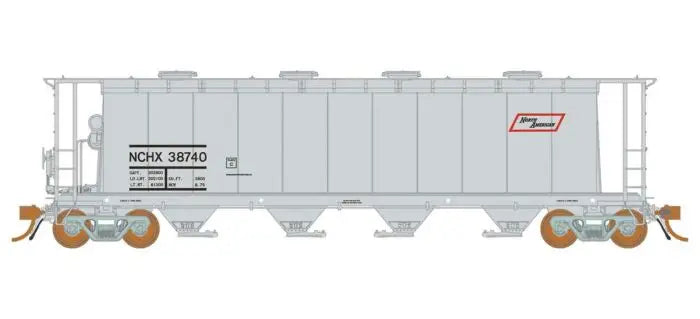 Rapido H.O. Scale 127016-4 North American (Red Logo) 3800 CU FT Hopper 38812