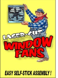 Bar Mills O Scale 04034 8-Window Fan Assemblies Kit