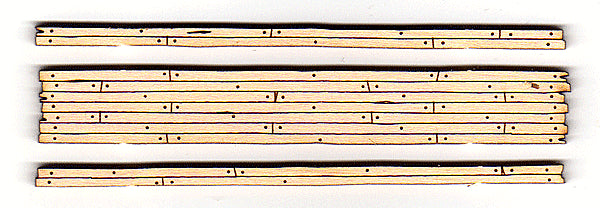 Blair Line H.O. Scale 120 Rough-Cut 2-Lane Wood Grade Crossing - Kit -- 3-9/16" 9cm Long pkg(2)