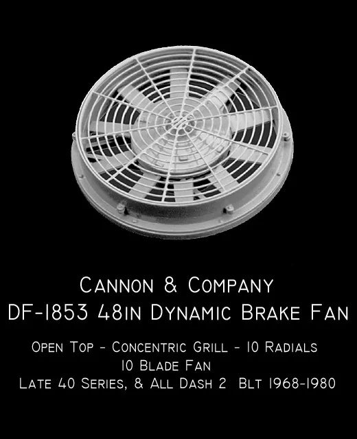 Cannon & Company Diesel Components HO Scale DF-1853 &