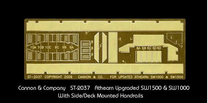 Cannon & Company Diesel Components HO Scale ST-2037 Safety Tread and Step Kit
