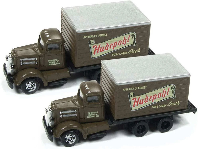 Mini Metals N Scale 50374 White WC 22 Box Truck-Hudepohl Beer