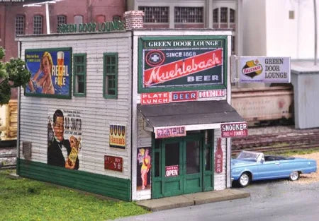 Blair Line LLC H.O. Scale 2008B Laser-Cut Kit Green Door Lounge