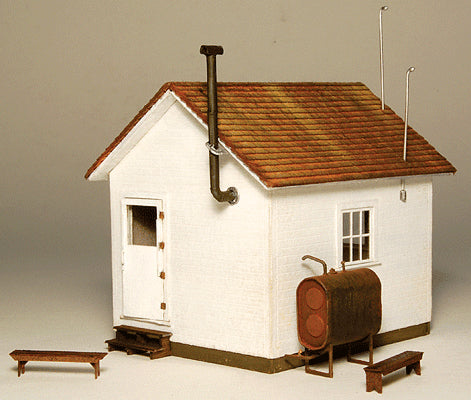 GC Laser H.O. Scale 1901 West End Shack -- Kit - 2-1/4 x 2-3/8 x 2-3/8" 12.2 x 6 x 6cm