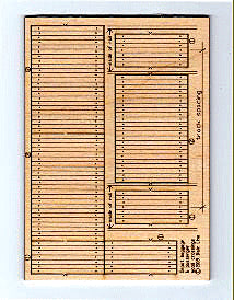 Blair Line H.O. Scale  123 Wood Depot Baggage Cart Crossing, Laser Cut Wood Kit pkg(3)