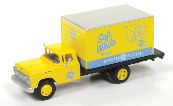 CMW 30484 1960 Ford Box-Body Delivery Truck - Assembled - Mini Metals -- GE Lamps, HO