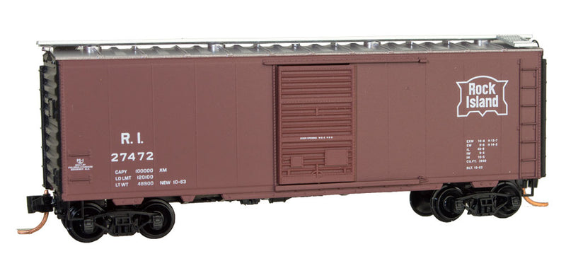 N Scale - Micro-Trains - 020 00 058 - Boxcar, 40 Foot, PS-1 - Rock Island - 27472