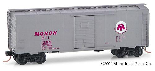 N Scale - Micro-Trains - 20576 - Boxcar, 40 Foot, PS-1 - Monon - 1223