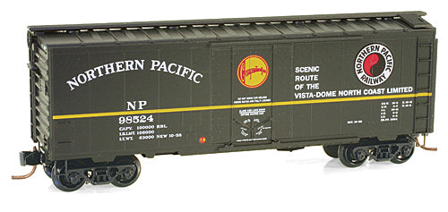 N Scale - Micro-Trains - 021 00 170 - Boxcar, 40 Foot, Steel Plug Door - Northern Pacific - 98524