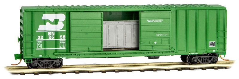 N Scale - Micro-Trains - 030 00 202 - Boxcar, 50 Foot, Steel - Burlington Northern - 222585