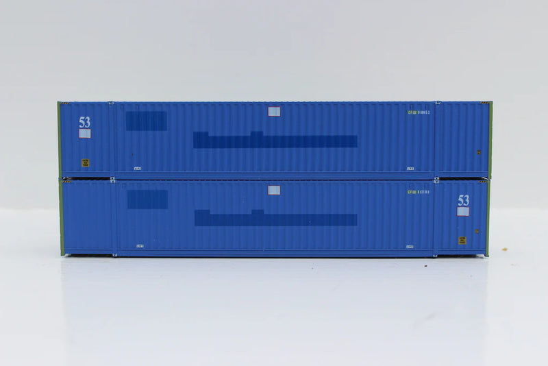 JTC MODEL TRAINS COFC 1:160 Scale (ex-Pacer, green corners) 53&