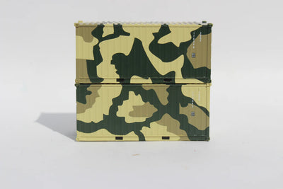 US ARMY CAMO 'B', MILITARY SERIES 20' Std. height containers with Magnetic system